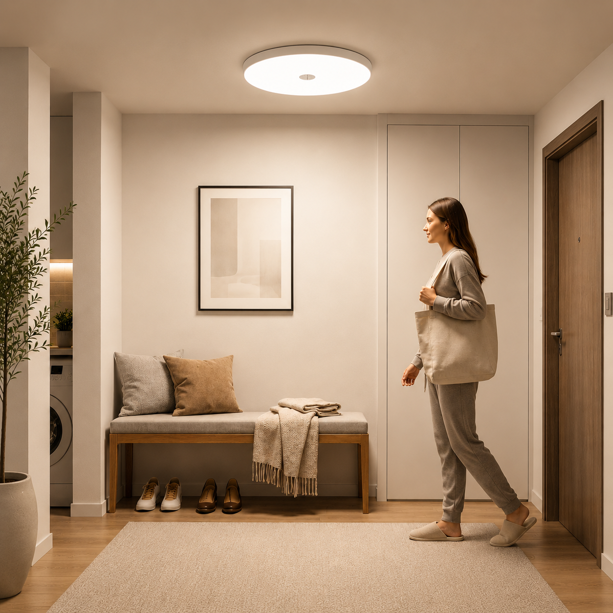 Motion-Sensing LED Ceiling Light